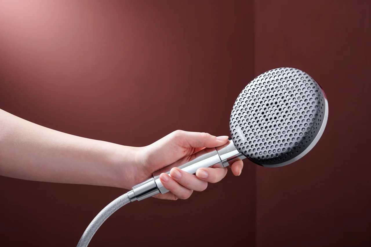 Hansgrohe Handbrause Raindance Alive Select S, Chrom, 125 mm Brausekopfgröße, 3 Strahlarten, QuickClean, Durchflussregler 12 l/min