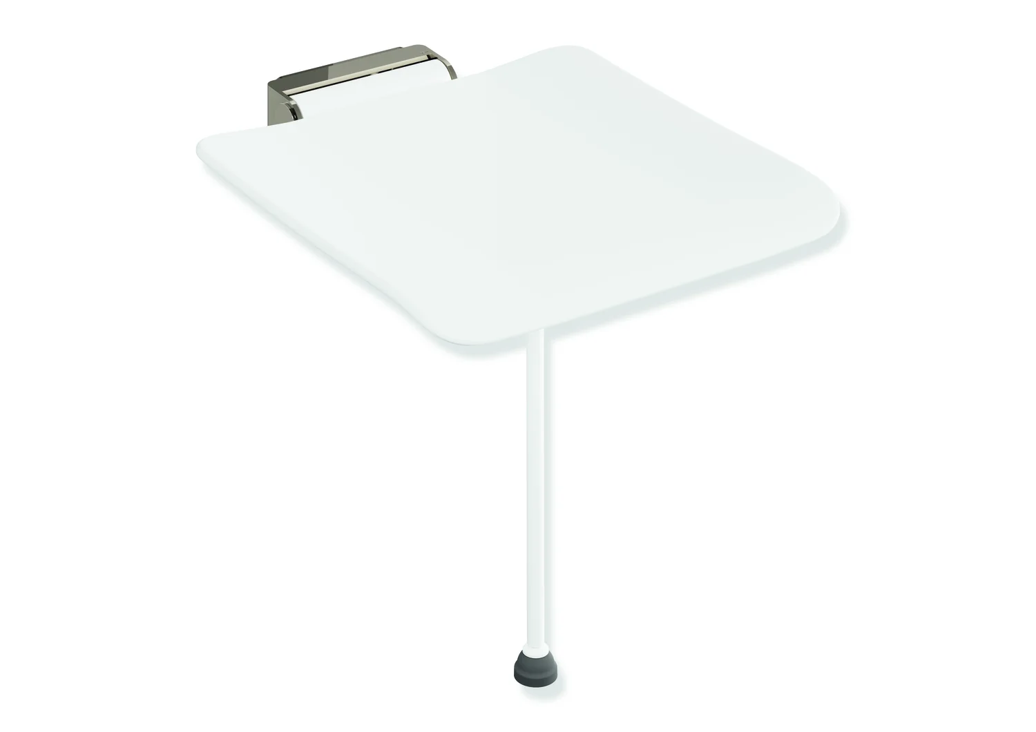 HEWI Klappsitz System 900, Nickel glänzend, 450x525 mm, Sitzhöhe 450-500 mm HEWI Klappsitz System 900, Nickel glänzend, 450x525 mm, Sitzhöhe 450-500 mm