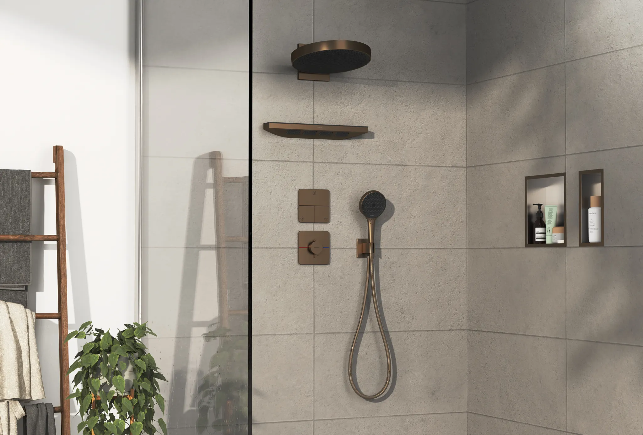 ShowerSelect Comfort Q Ventil Unterputz für 3 Verbraucher Chrom ShowerSelect Comfort Q Ventil Unterputz für 3 Verbraucher Chrom