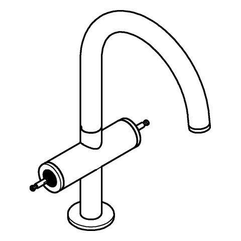 Waschtisch-Einlochbatterie Atrio Private Collection 21134, L-Size, für Hebelgriffe, Zugstangen-Ablaufgarnitur, chrom Waschtisch-Einlochbatterie Atrio Private Collection 21134, L-Size, für Hebelgriffe, Zugstangen-Ablaufgarnitur, chrom