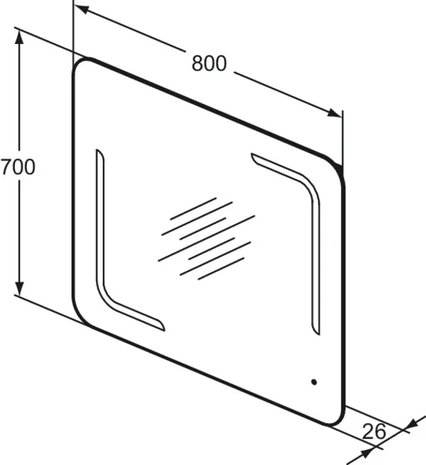 Ideal Standard Spiegel „Mirror&Light“ 80 × 70 cm Ideal Standard Spiegel „Mirror&Light“ 80 × 70 cm