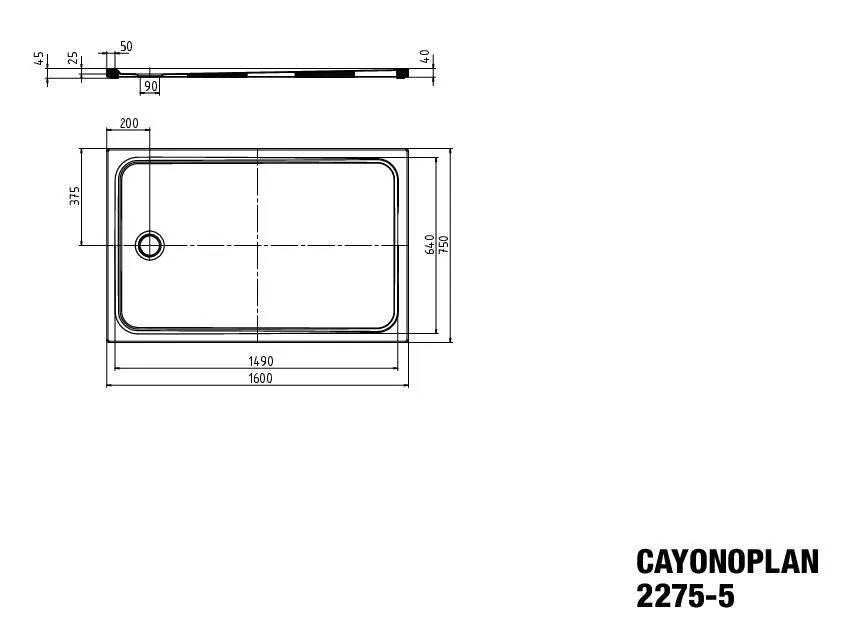 Kaldewei rechteck Duschwanne „Cayonoplan“ 750 × 1600 mm ohne Oberflächenbeschichtung, mit Perl-Effekt, in warm grey 80 Kaldewei rechteck Duschwanne „Cayonoplan“ 750 × 1600 mm ohne Oberflächenbeschichtung, mit Perl-Effekt, in warm grey 80