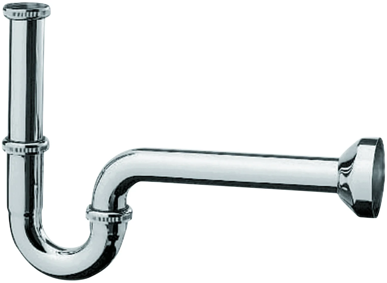 Hansgrohe Röhrensiphon DN32, chrom, verstellbar 30–120 mm, Wandabstand 300 mm, Stauwasserhöhe 50 mm, Anschluss G 1 1/4 Hansgrohe Röhrensiphon DN32, chrom, verstellbar 30–120 mm, Wandabstand 300 mm, Stauwasserhöhe 50 mm, Anschluss G 1 1/4