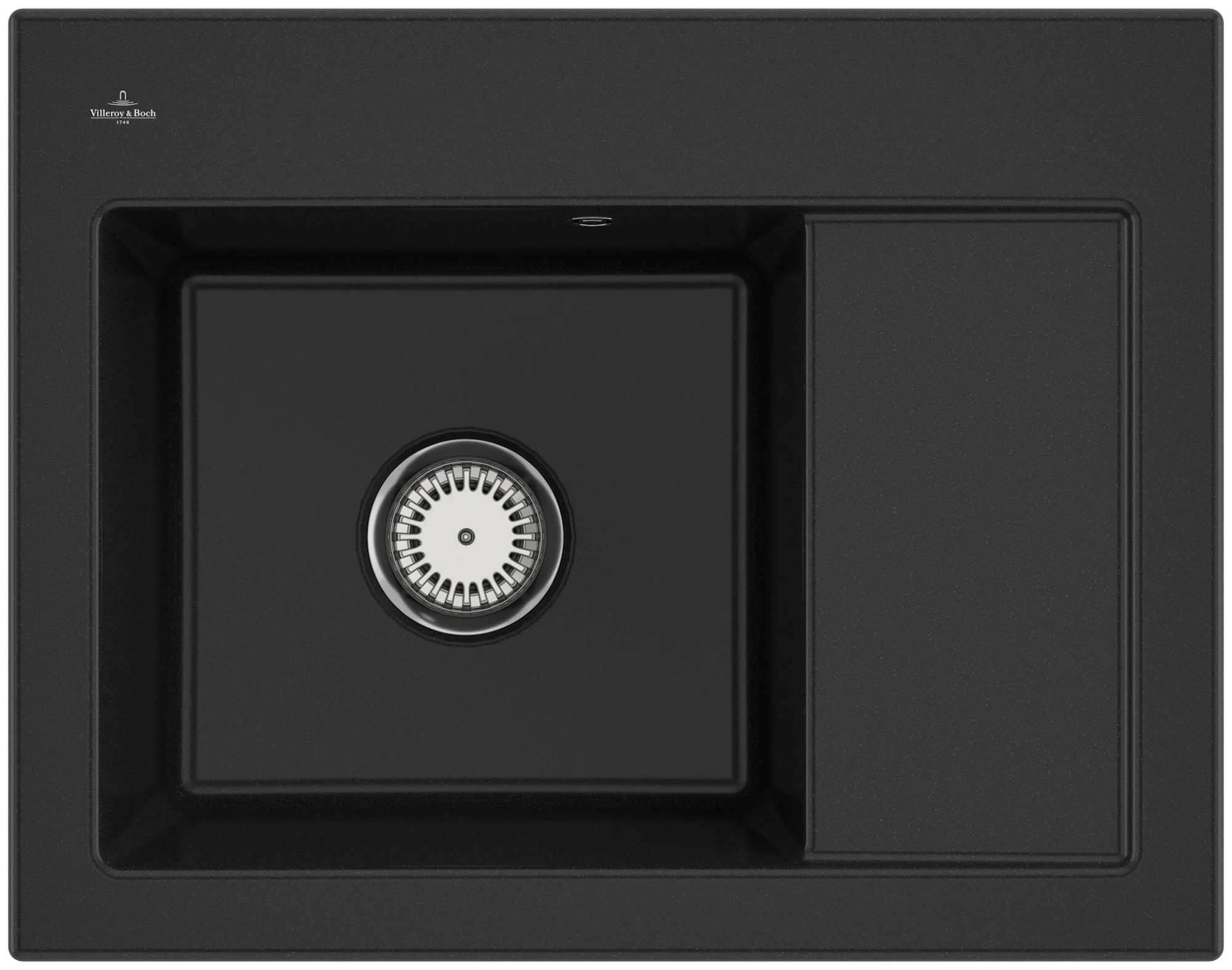 Villeroy & Boch Einbauspüle Subway 45 Compact Chromite CeramicPlus 650x510 mm, 220 mm Höhe, 375x350 mm Becken, Handbetätigung Villeroy & Boch Einbauspüle Subway 45 Compact Chromite CeramicPlus 650x510 mm, 220 mm Höhe, 375x350 mm Becken, Handbetätigung