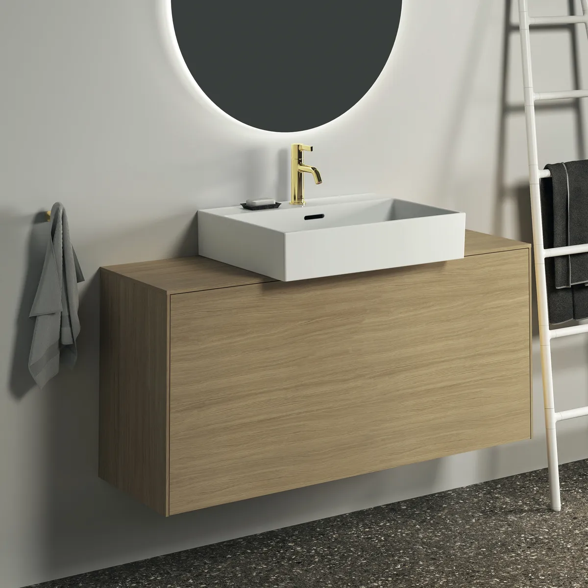 Ideal Standard Waschtischarmatur Joy Arm BC776A2, Ausladung 110mm, Brushed Gold Ideal Standard Waschtischarmatur Joy Arm BC776A2, Ausladung 110mm, Brushed Gold