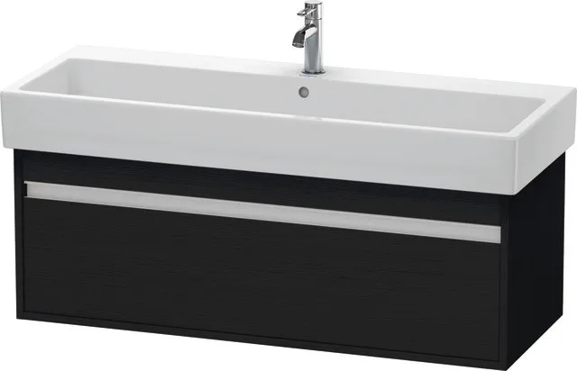 Duravit Waschtischunterschrank wandhängend „Ketho“ 115 × 41 × 44 cm Eiche Schwarz Duravit Waschtischunterschrank wandhängend „Ketho“ 115 × 41 × 44 cm Eiche Schwarz