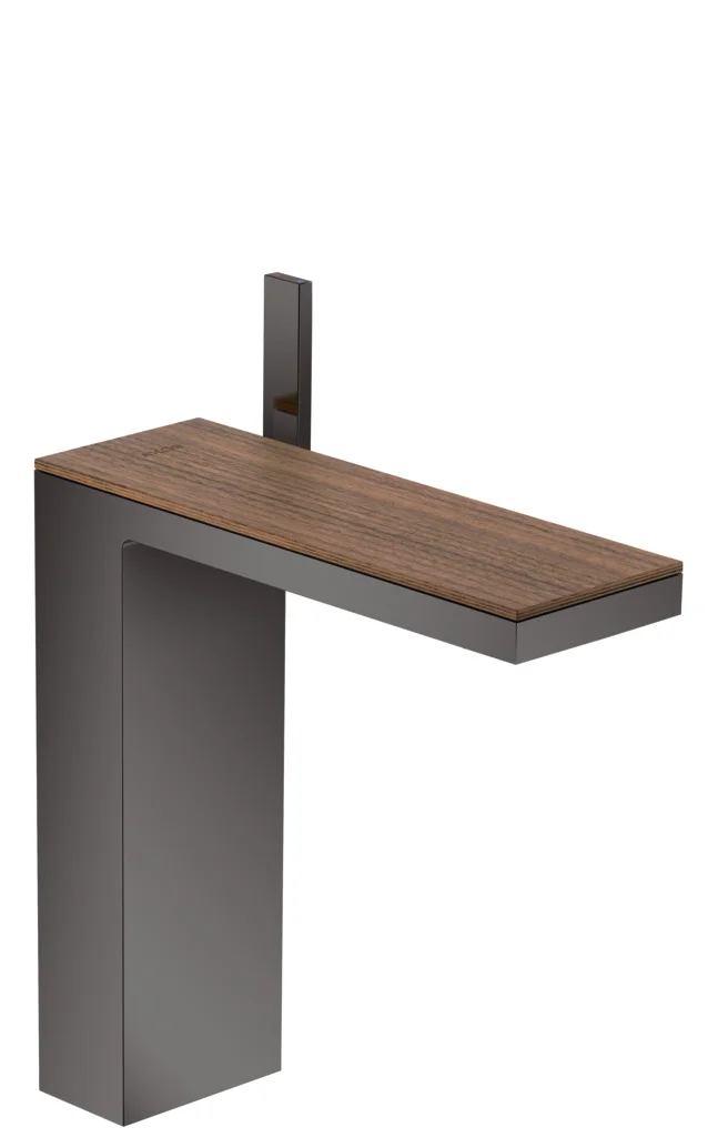 Hansgrohe AXOR MyEdition Platte 245 mm, Amerikanischer Nussbaum, abnehmbar