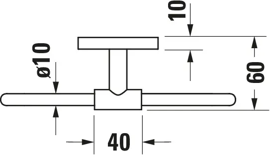 Duravit Handtuchring „Karree“, Befestigung sichtbar 5,8 × 5,8 × 14,2 × 20 cm Duravit Handtuchring „Karree“, Befestigung sichtbar 5,8 × 5,8 × 14,2 × 20 cm