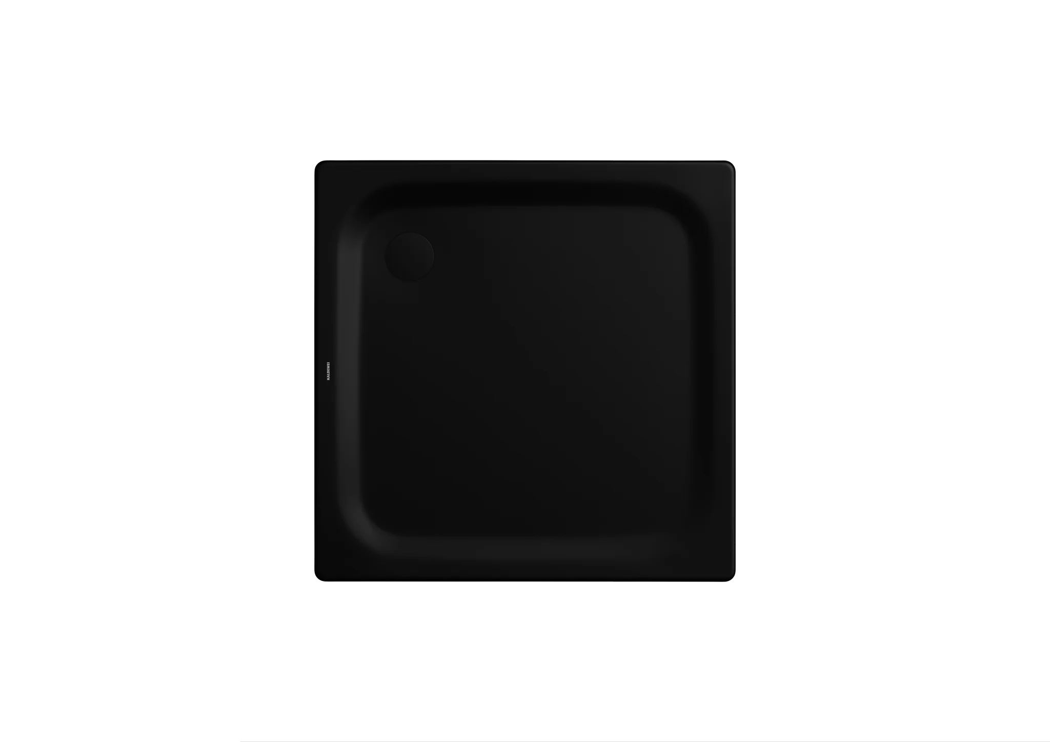Kaldewei SUPERPLAN CLASSIC Duschfläche 800x800 mm schwarz matt Invisible Grip Eckablauf 25 mm Tiefe Kaldewei SUPERPLAN CLASSIC Duschfläche 800x800 mm schwarz matt Invisible Grip Eckablauf 25 mm Tiefe