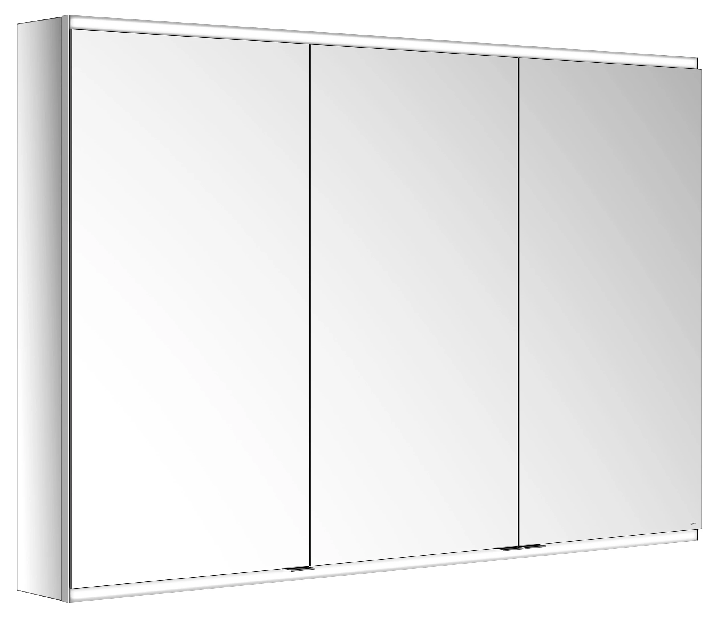 KEUCO Wandvorbau Spiegelschrank 3-türig „Royal Modular 2.0“ in Silber (eloxiert), Aufputz, mit Beleuchtung 1400 × 900 × 160 mm KEUCO Wandvorbau Spiegelschrank 3-türig „Royal Modular 2.0“ in Silber (eloxiert), Aufputz, mit Beleuchtung 1400 × 900 × 160 mm