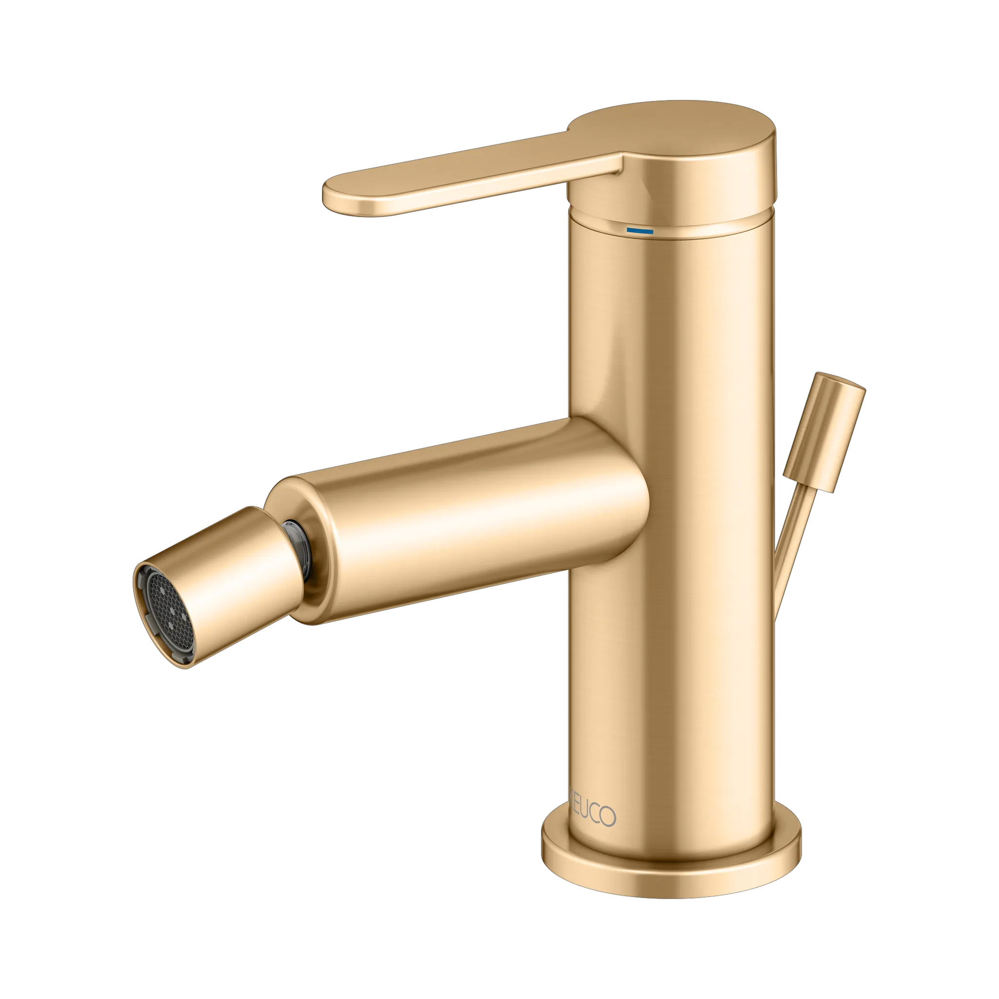 IXMO Einhebel-Bidetmischer IXMO Flat, Rosette rund Messing gebürstet IXMO Einhebel-Bidetmischer IXMO Flat, Rosette rund Messing gebürstet