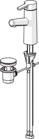 Einhand-Waschtischarmatur „Designo Style“ Ausladung 119 mm in Chrom Einhand-Waschtischarmatur „Designo Style“ Ausladung 119 mm in Chrom