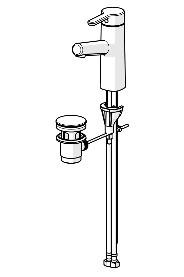 HansaDESIGNO Style Waschtischarmatur Einhebelmischer Chrom HansaDESIGNO Style Waschtischarmatur Einhebelmischer Chrom