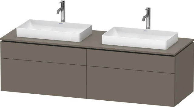 Duravit Waschtischunterschrank wandhängend „L-Cube“ 162 × 48,2 × 55 cm, links und rechts