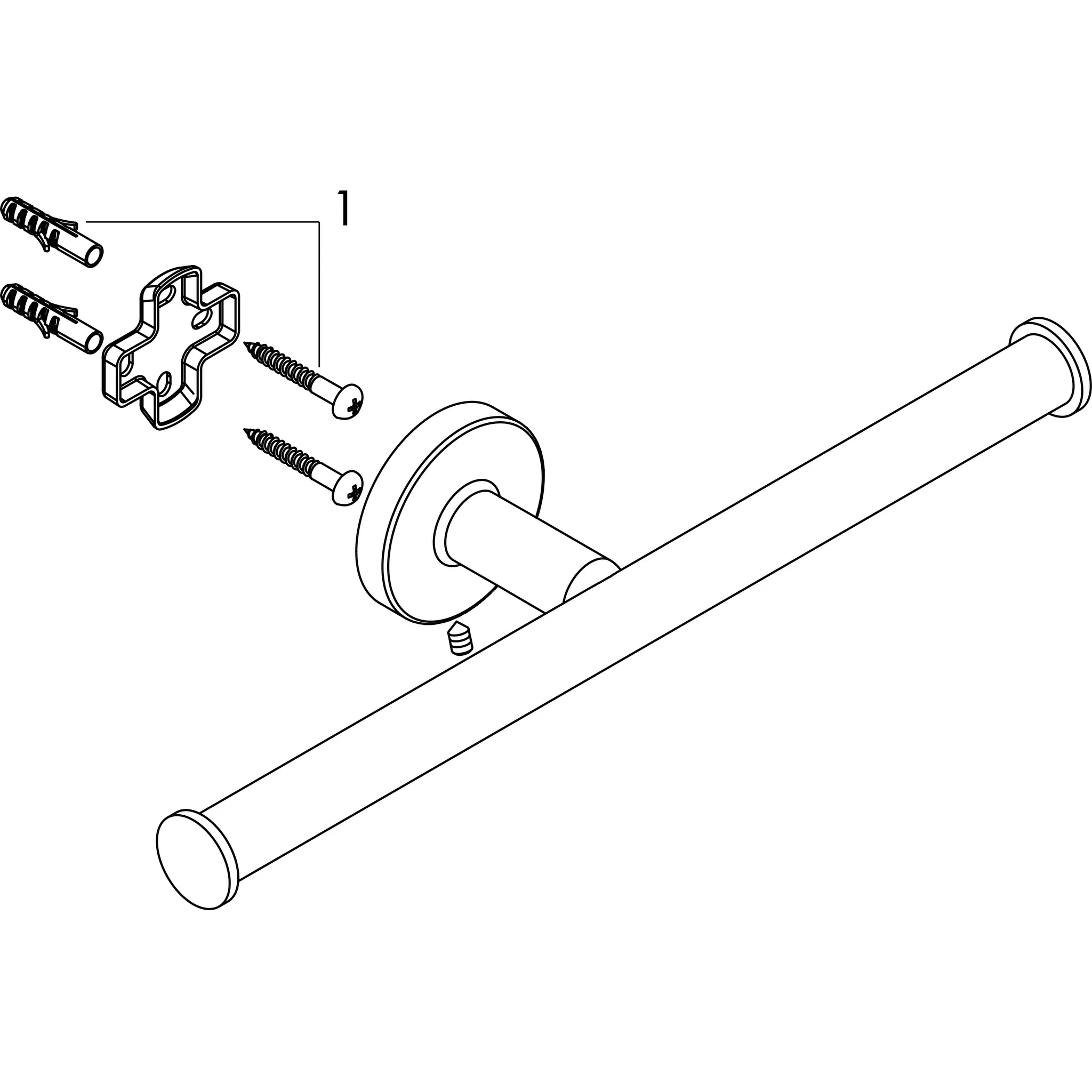 Hansgrohe Logis Universal Toilettenpapierhalter doppelt, Chrom Hansgrohe Logis Universal Toilettenpapierhalter doppelt, Chrom