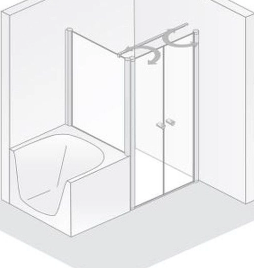 HSK teilgerahmte verkürzte Seitenwand „Exklusiv 2.0“ Glas Mattglas, Profile Alu Silber-matt, für #Türbreite#, B: 750 mm H: 1750 mm HSK teilgerahmte verkürzte Seitenwand „Exklusiv 2.0“ Glas Mattglas, Profile Alu Silber-matt, für #Türbreite#, B: 750 mm H: 1750 mm