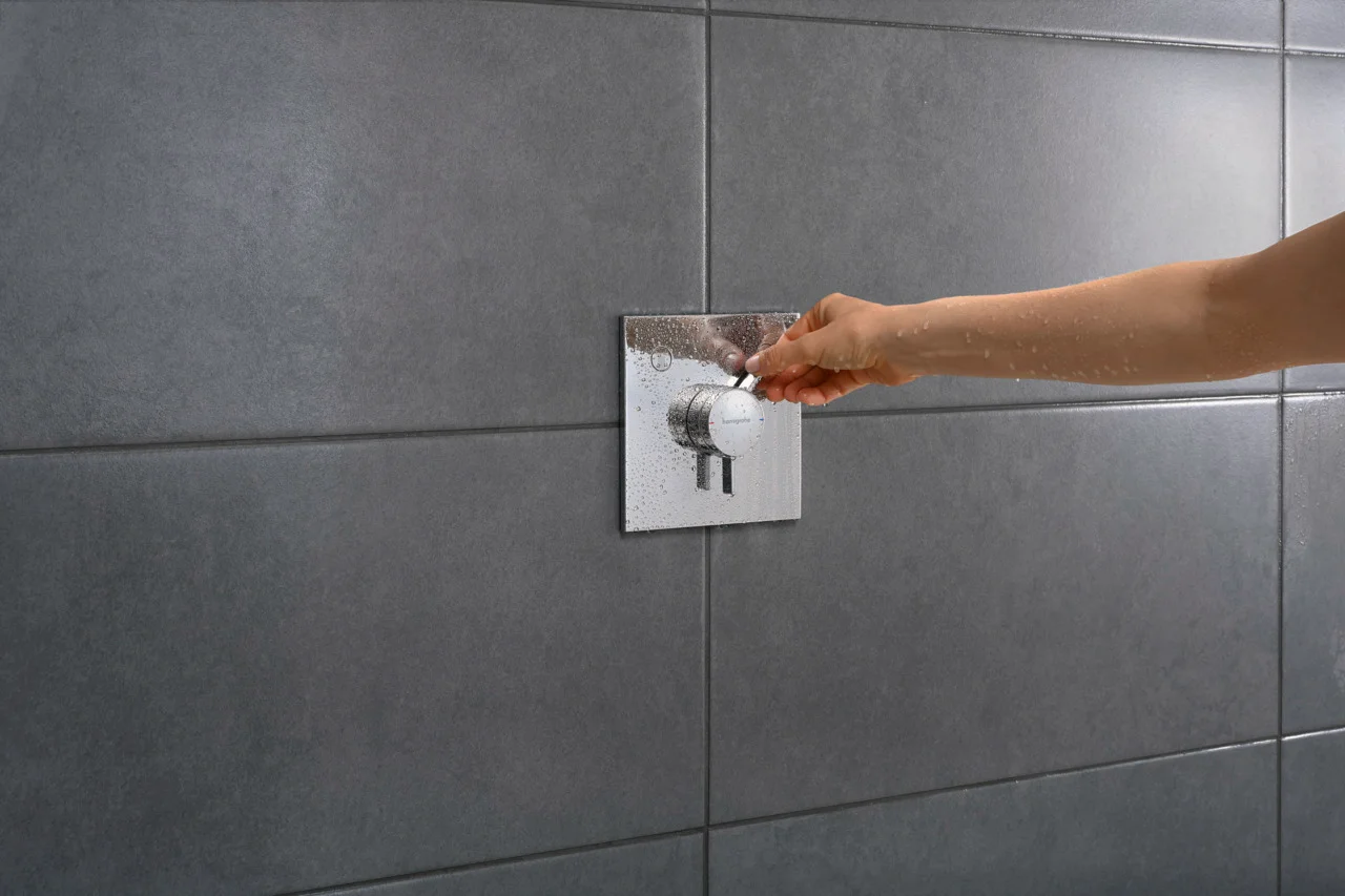 Hansgrohe DuoTurn E Mischer Unterputz, Chrom, 2 Verbraucher, maximale Durchflussmenge 29,5 l/min bei 3 bar, Keramikmischsystem, einfache Installation mit vormontiertem Funktionsblock