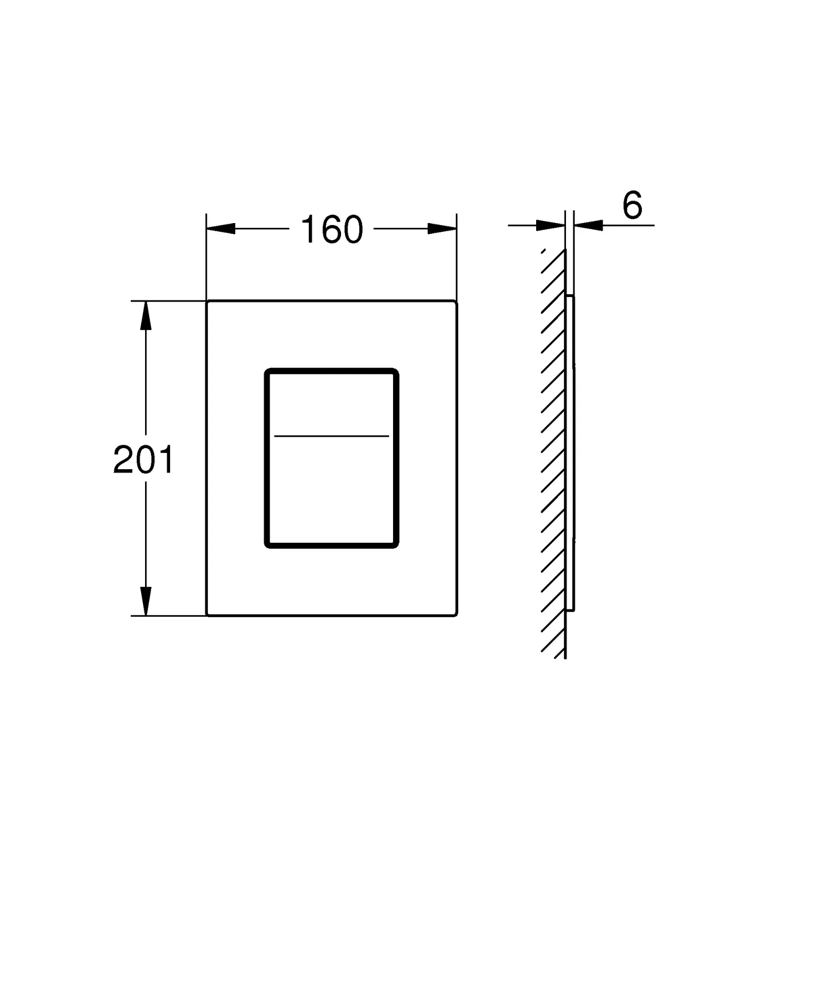 Grohe Arina WC-Betätigung Silk Motion, moon white Grohe Arina WC-Betätigung Silk Motion, moon white