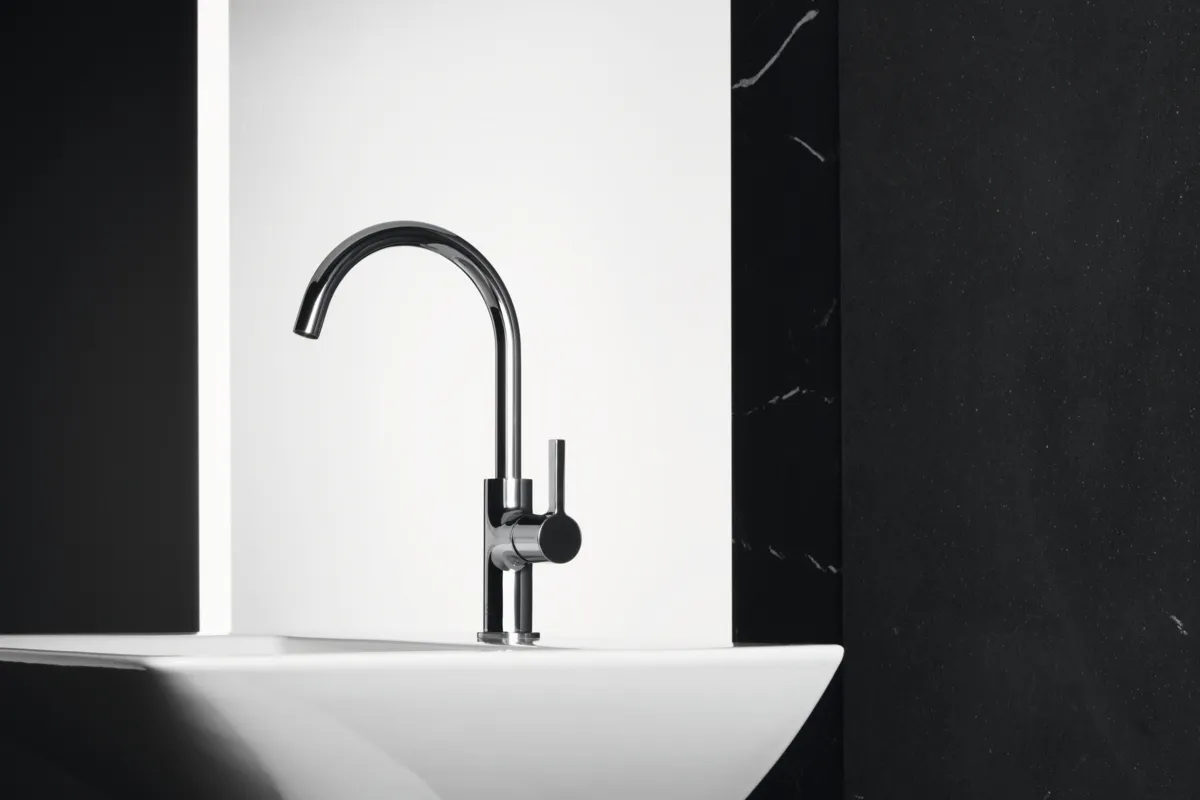 Waschtischarmatur Joy, mit hohem Auslauf, ohne Ablaufgarnitur, Ausladung 169mm, Brushed Gold Waschtischarmatur Joy, mit hohem Auslauf, ohne Ablaufgarnitur, Ausladung 169mm, Brushed Gold