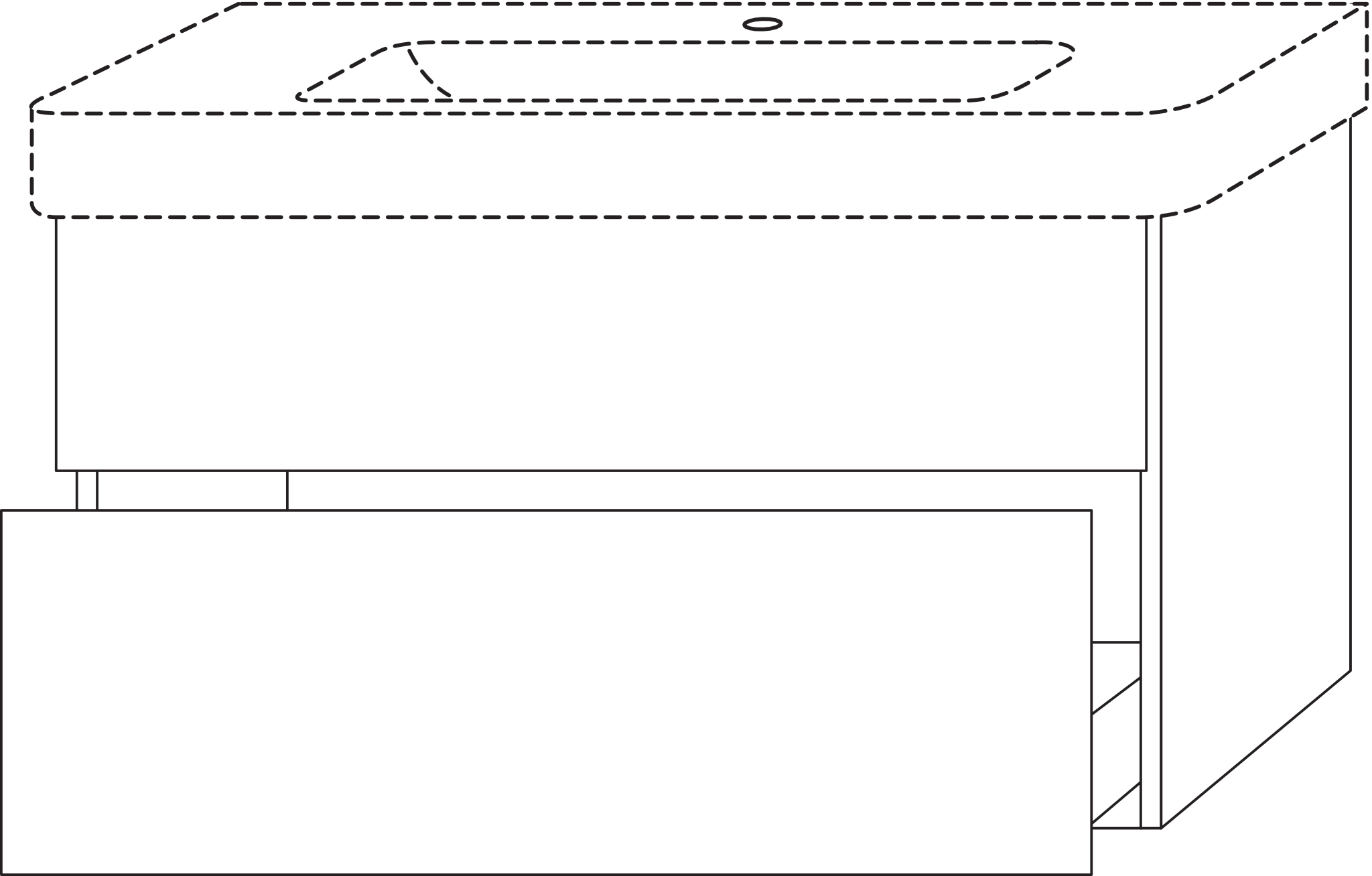 Sanipa Waschtischunterschrank „3way“ passend zu Keramik-Waschtische Pro S von Laufen 1000 × 593 × 437 mm in Anthrazit (matt), Becken mittig Sanipa Waschtischunterschrank „3way“ passend zu Keramik-Waschtische Pro S von Laufen 1000 × 593 × 437 mm in Anthrazit (matt), Becken mittig