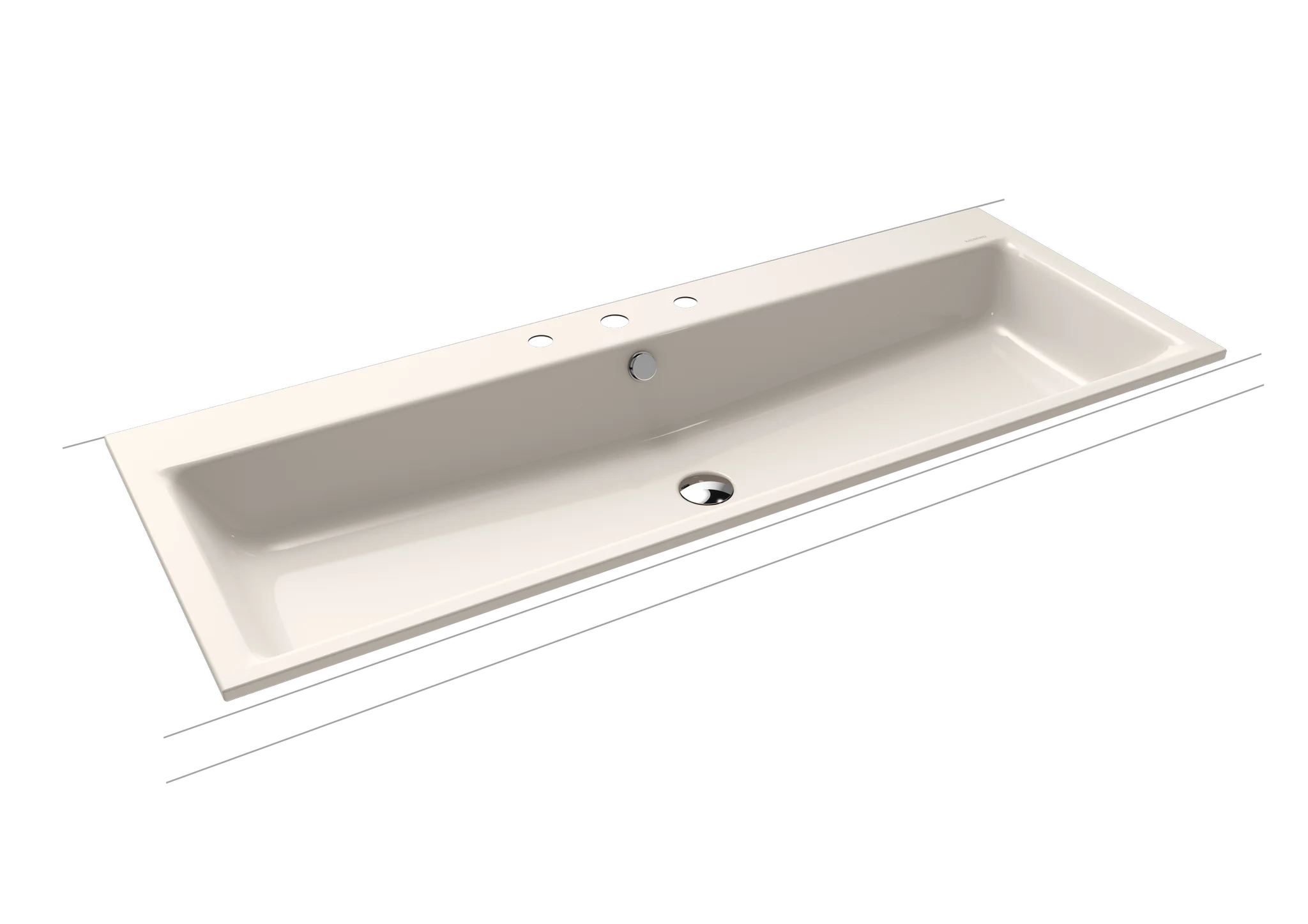 Kaldewei PURO Einbauwaschtisch, 1200x460 mm, Alpinweiß, Perl-Effekt, 3er Hahnlochbohrung, Überlauf, 14 mm Randhöhe Kaldewei PURO Einbauwaschtisch, 1200x460 mm, Alpinweiß, Perl-Effekt, 3er Hahnlochbohrung, Überlauf, 14 mm Randhöhe