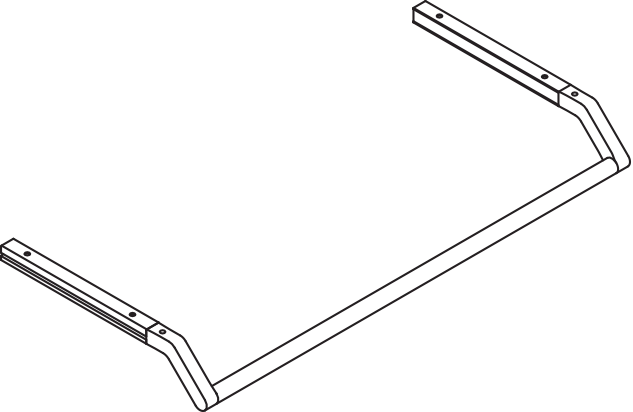 HEWI Ablage in 84,8 × 8,7 cm