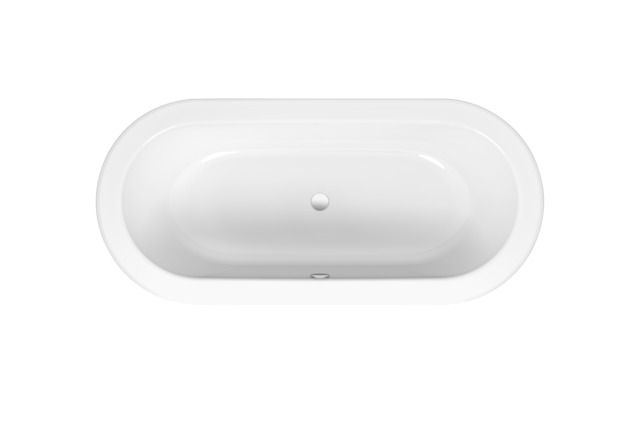 Bette Badewanne „BetteStarlet Oval“ oval 175 × 80 cm in Weiß, Farbe (Außenseite)#, mit Überlauf
