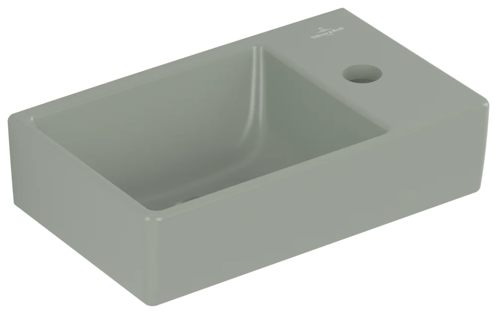 Villeroy & Boch Avento Waschbecken 360x220mm links, CeramicPlus Morning Green Villeroy & Boch Avento Waschbecken 360x220mm links, CeramicPlus Morning Green