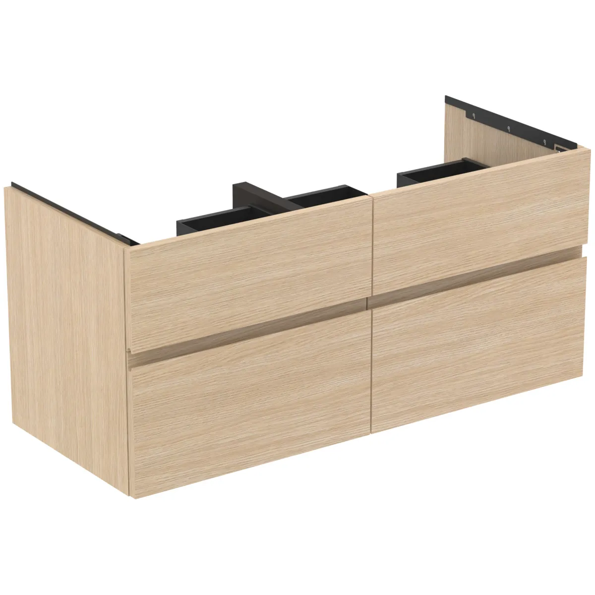 Ideal Standard Möbeldoppel-Waschtischunterschrank Finesse Eiche weiß 1200x505x550mm Ideal Standard Möbeldoppel-Waschtischunterschrank Finesse Eiche weiß 1200x505x550mm
