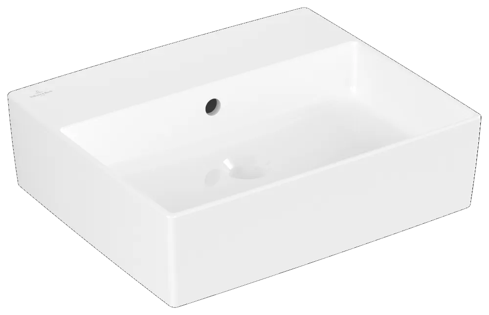 Villeroy & Boch Aufsatzwaschtisch aus TitanCeram „Memento 2.0“ 498 × 420 × 139 mm, ohne Hahnlochbohrung in Weiß Alpin Villeroy & Boch Aufsatzwaschtisch aus TitanCeram „Memento 2.0“ 498 × 420 × 139 mm, ohne Hahnlochbohrung in Weiß Alpin