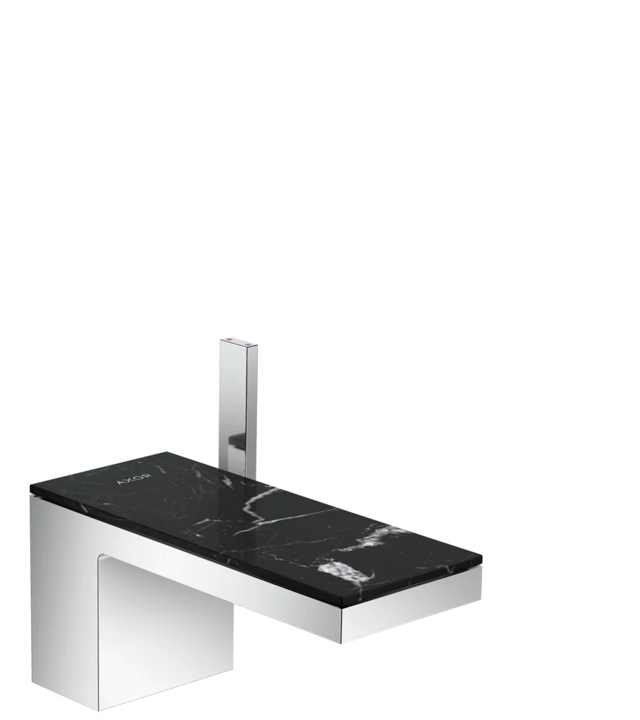 Hansgrohe AXOR MyEdition Einhebel-Waschtischmischer 70, Chrom, Ausladung 151 mm, Auslaufhöhe 70 mm, PowderRain Strahlart, max. Durchflussmenge 5 l/min