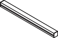 HEWI Wandprofil mit Kappe/n in Signalweiß matt HEWI Wandprofil mit Kappe/n in Signalweiß matt