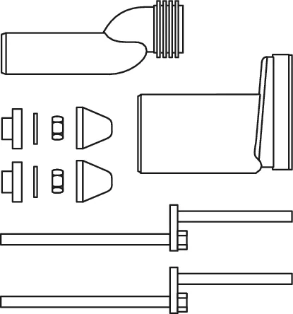 WC-Anschlussset etagiert 25 mm, DN 90 WC-Anschlussset etagiert 25 mm, DN 90