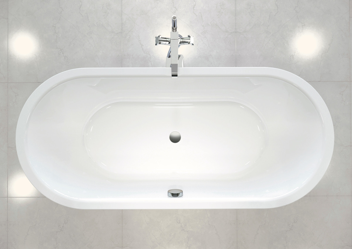 Kaldewei Badewanne „Classic Duo Oval“ oval 160 × 70 cm, ohne Grifflochbohrungen in alpinweiß