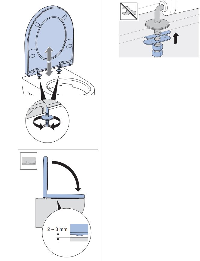 WC-Sitz eckig für Renova Plan WC-Sitz eckig für Renova Plan