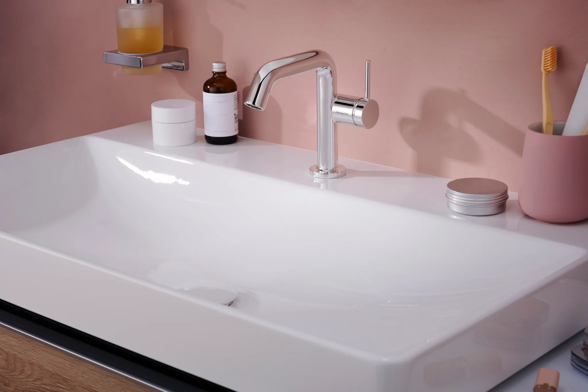 Hansgrohe AddStoris Q Lotionspender, Chrom Hansgrohe AddStoris Q Lotionspender, Chrom