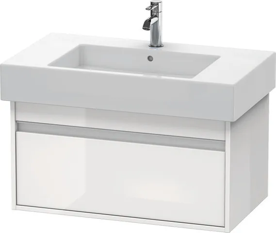 Duravit Waschtischunterschrank wandhängend „Ketho“ 80 × 41 × 45,5 cm Weiß Hochglanz
