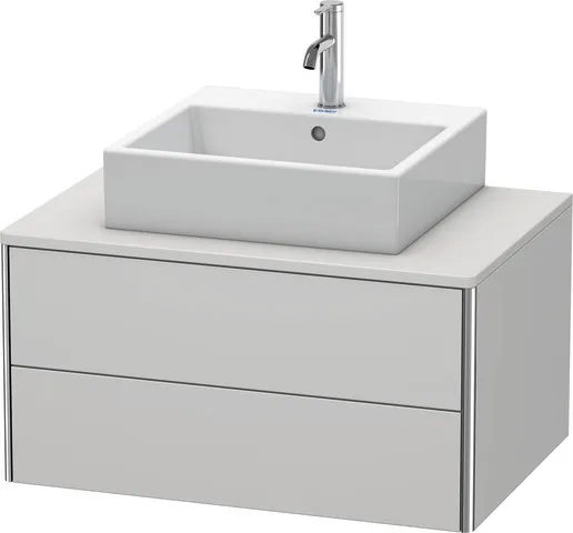 Duravit Waschtischunterschrank wandhängend „XSquare“ 80 × 40 × 54,8 cm Nordic Weiß Seidenmatt