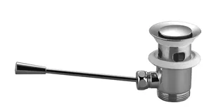 Dornbracht Ablaufgarnitur SERIENNEUTRAL 1 1/4" Dark Bronze gebürstet PVD, Länge Kniehebel 185 mm, nur für Becken mit Überlauf geeignet