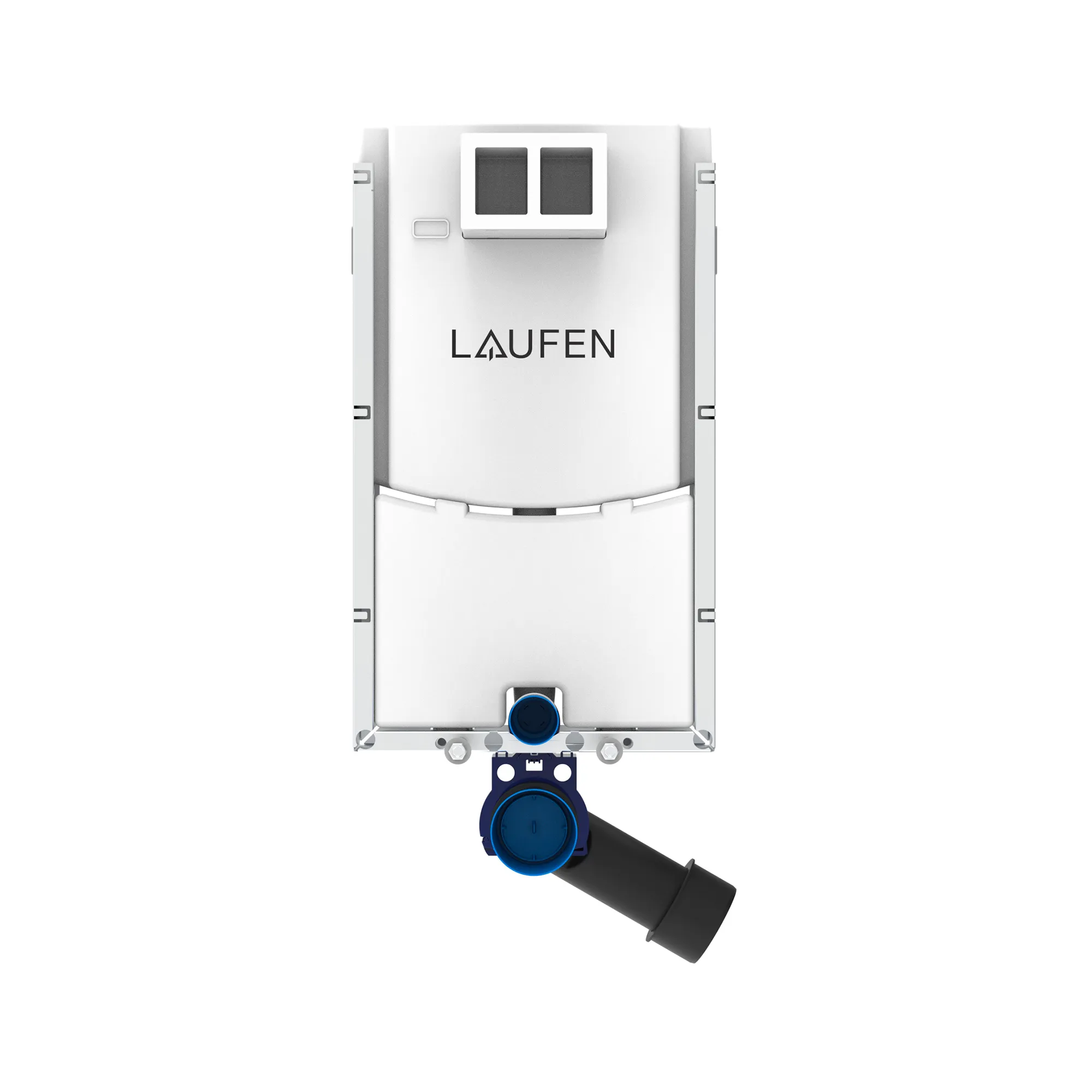 Nassbauelement INEOLINK für Wand-WC und Dusch-WC, Bauhöhe 1090 mm, Einbauhöhe kann individuell an WC-Modell angepasst werden, für Nassbau, mit Stahlzargen, Spülkasten vormontiert, für Frontbetätigung, mit Dual-Flush 2-Mengen-Spülsystem