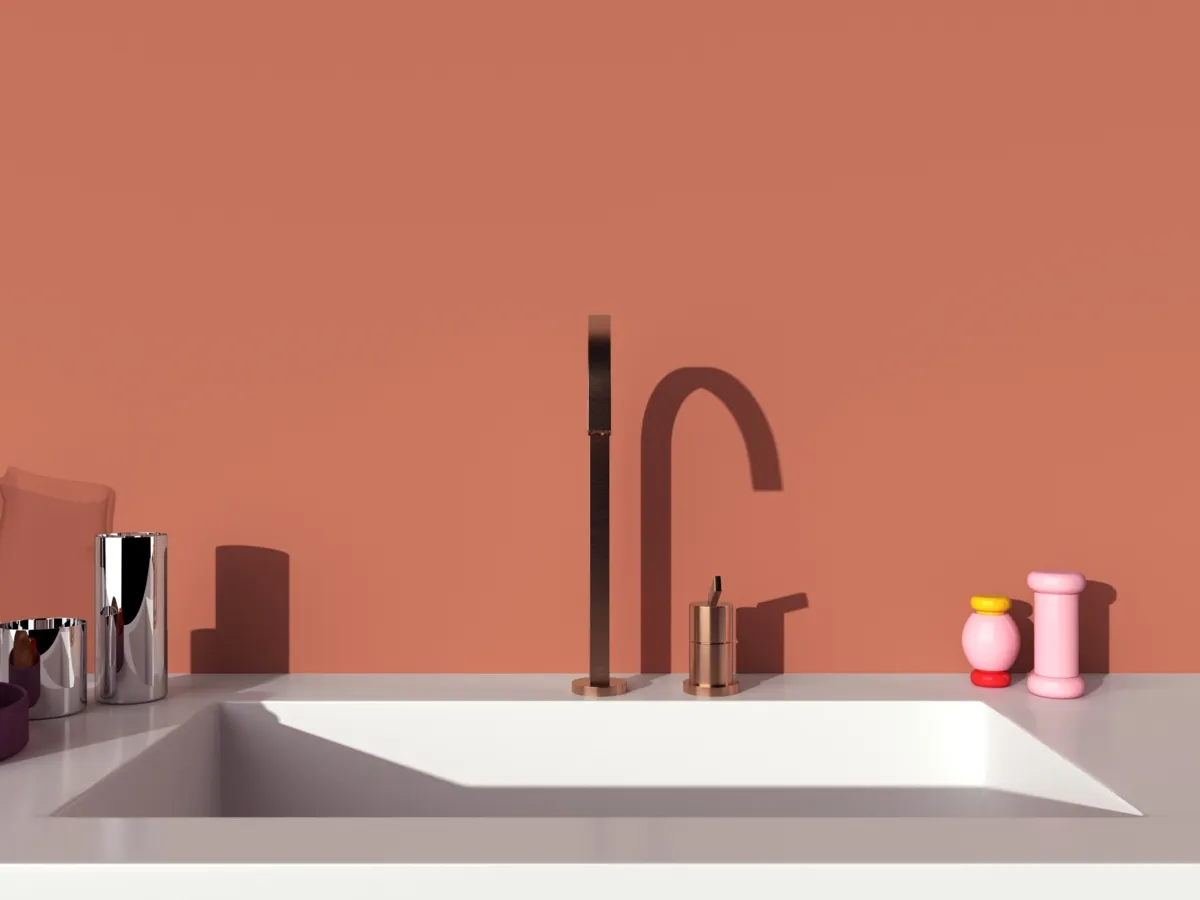 2-Loch-Küchenarmatur Gusto Ausladung 204mm eckiger Auslauf Brushed Gold 2-Loch-Küchenarmatur Gusto Ausladung 204mm eckiger Auslauf Brushed Gold