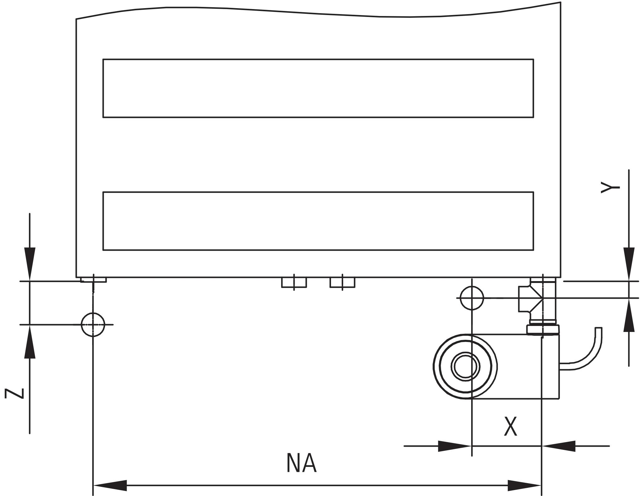 Kermi Design-Heizkörper „Casteo®“ 50 × 125,9 cm in Weiß