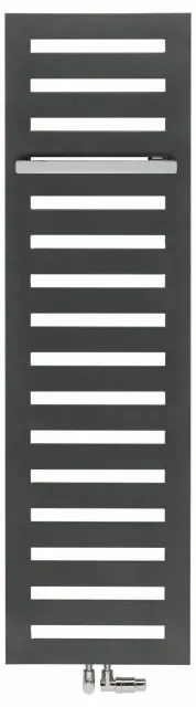 Zehnder Design-Hybridheizkörper „Metropolitan Bar“ für gemischten Betrieb mit eingebautem Heizstab und 50 mm-Mittelanschluss 50 × 154 cm in Titane (glänzend) Zehnder Design-Hybridheizkörper „Metropolitan Bar“ für gemischten Betrieb mit eingebautem Heizstab und 50 mm-Mittelanschluss 50 × 154 cm in Titane (glänzend)