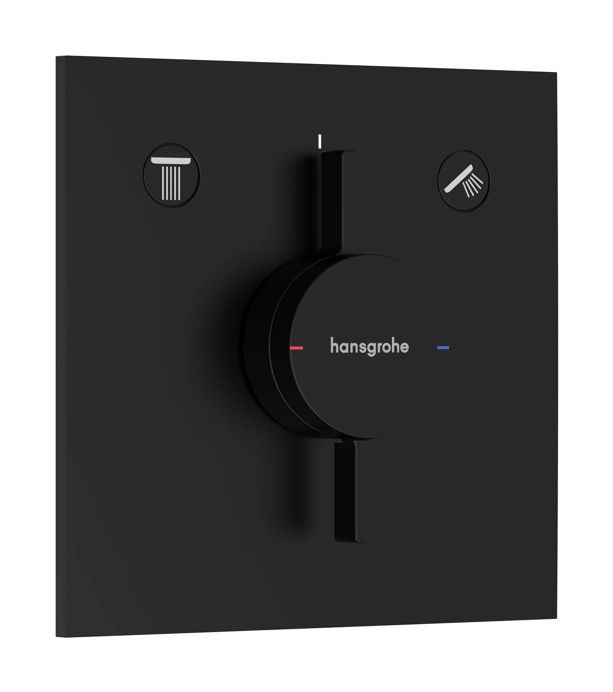 Hansgrohe DuoTurn E Mischer Unterputz mattschwarz, 2 Verbraucher, Keramikmischsystem, einfache Installation