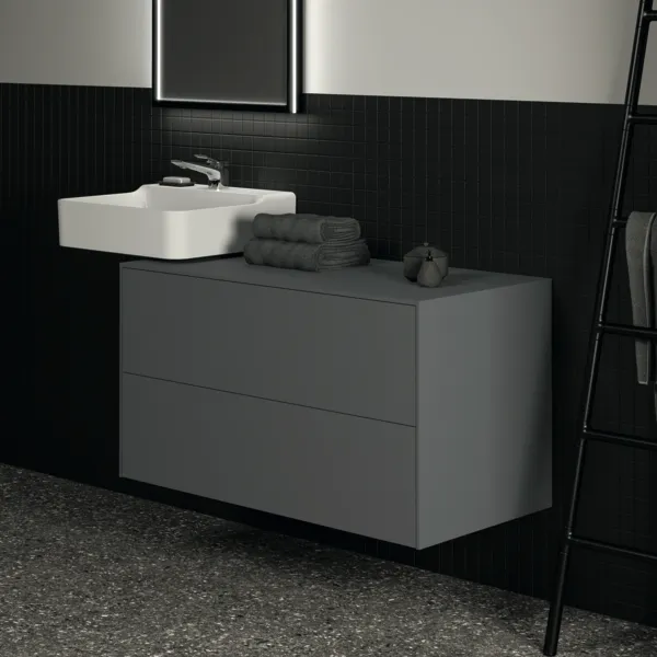 Ideal Standard Waschtischunterschrank Conca, 2 Auszüge, anthrazit