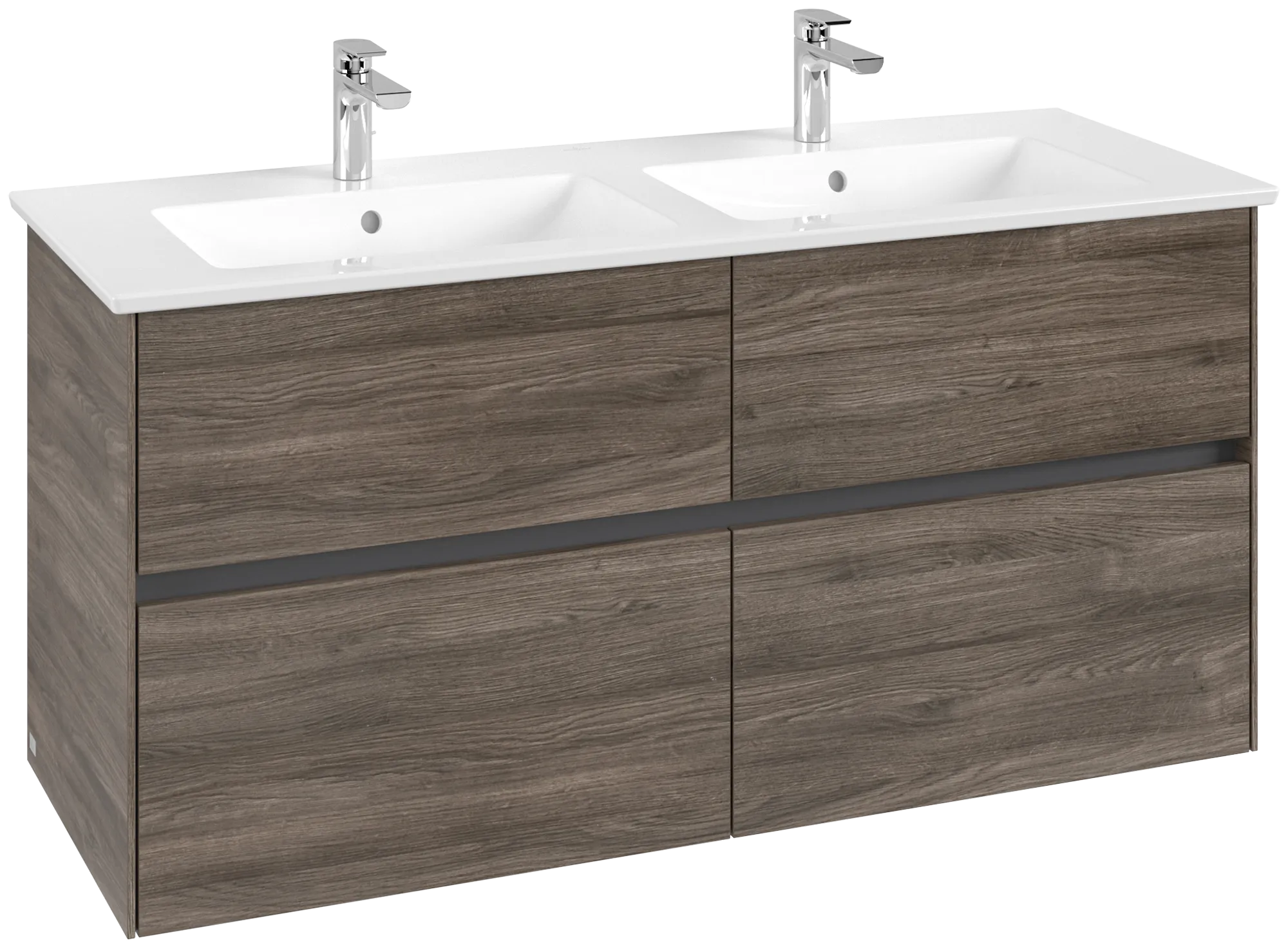 Villeroy & Boch Waschtischunterschrank „Collaro“ 1261 × 610 × 480 mm Stone Oak, ohne Beleuchtung, für Becken mittig Villeroy & Boch Waschtischunterschrank „Collaro“ 1261 × 610 × 480 mm Stone Oak, ohne Beleuchtung, für Becken mittig