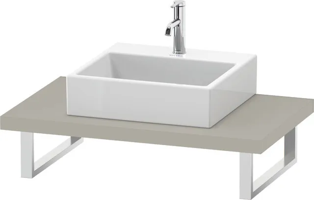 Duravit Konsole „L-Cube“ in Taupe Supermatt