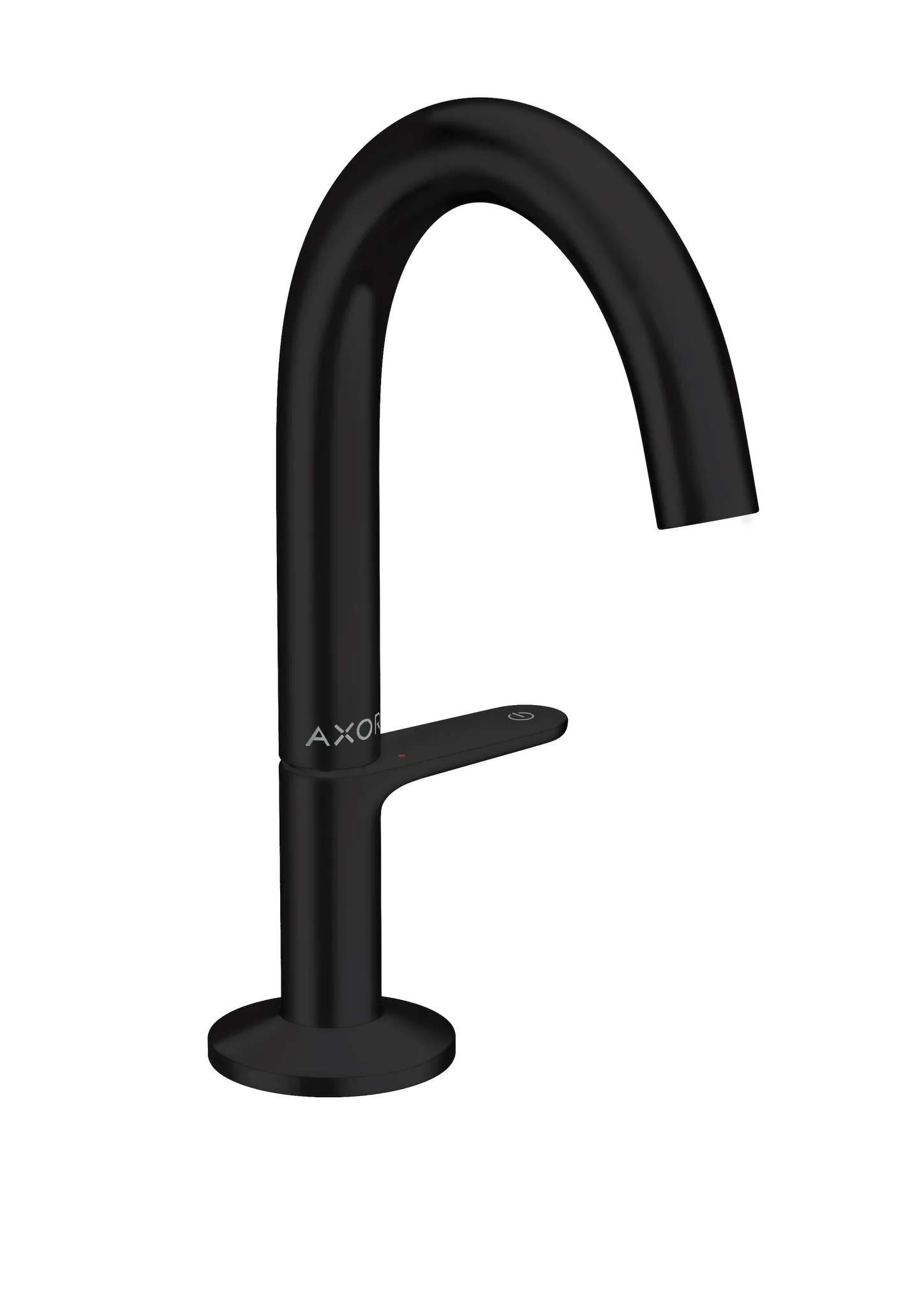 Hansgrohe AXOR One Waschtischmischer Select 140 mit Push-Open Ablaufgarnitur, Mattschwarz