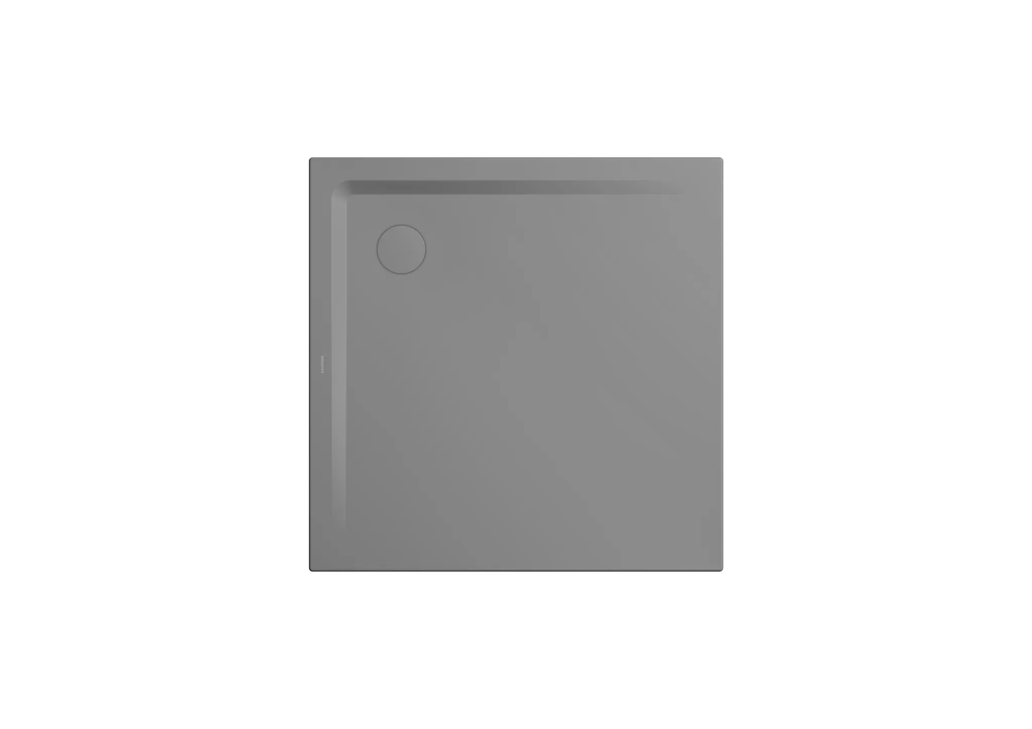 Kaldewei Duschwanne „Superplan“ 120 × 120 cm ohne Oberflächenbeschichtung, mit Antislip Secure Plus, in cool grey 40