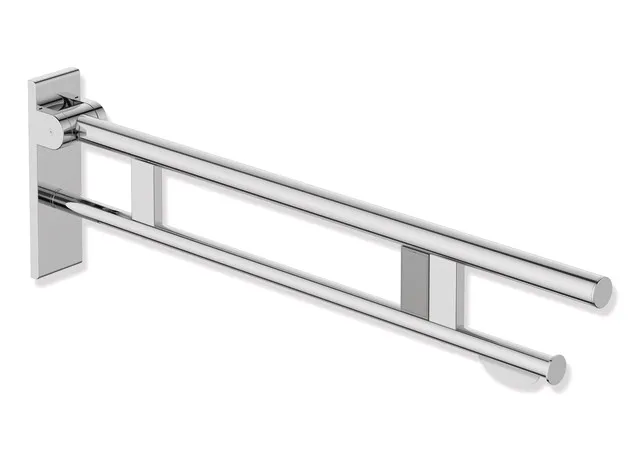 HEWI Stützklappgriff Duo System 900 Edelstahl verchromt 850 mm